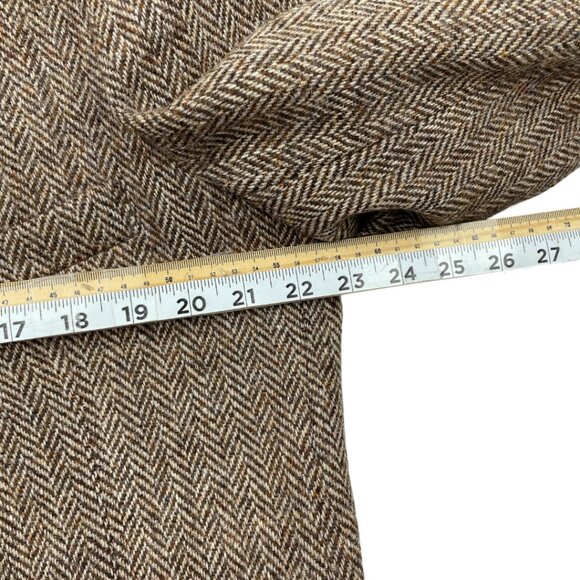 Stafford Harris Tweed Scottish Wool Scotland Blazer Herringbone Jacket Men's 44 - Picture 4 of 8